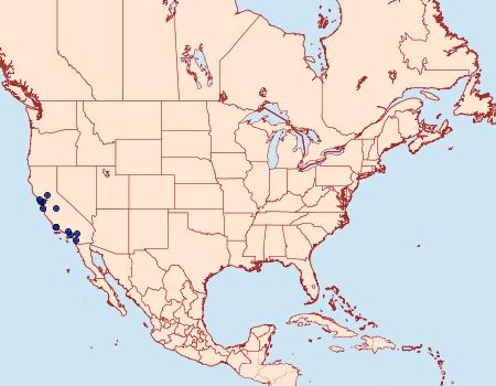 Distribution Data for Holcocera iceryaeella