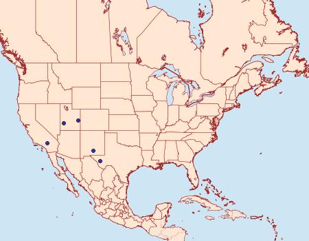 Distribution Data for Acrolophus sinclairi