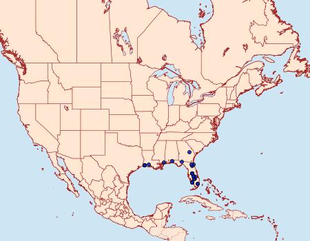 Distribution Data for Donacaula roscidellus