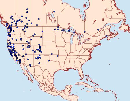 Distribution Data for Malacosoma californica