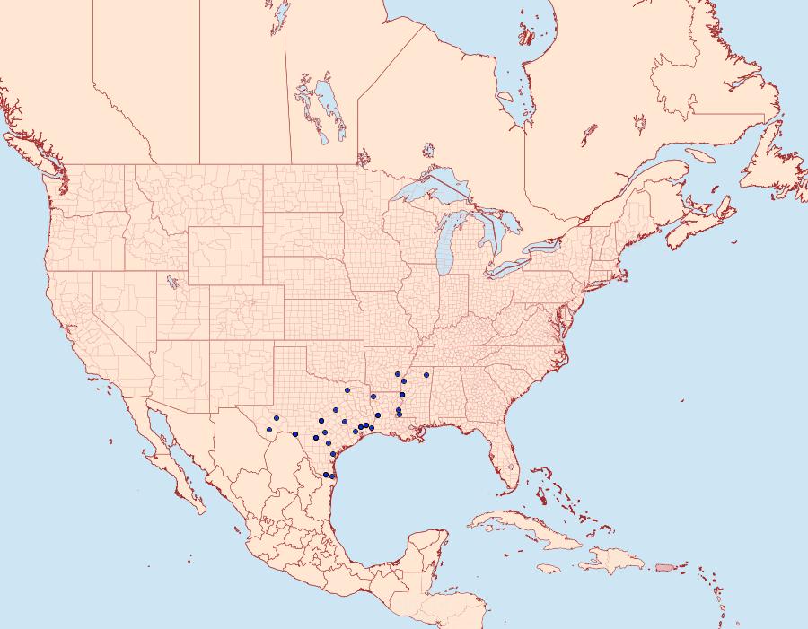Distribution Data for Givira arbeloides