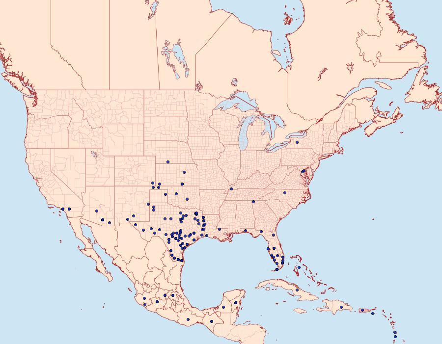 Distribution Data for Phoebis agarithe