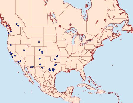 Distribution Data for Ypsolopha ochrella
