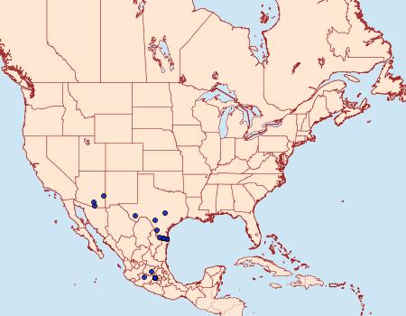 Distribution Data for Callophrys xami