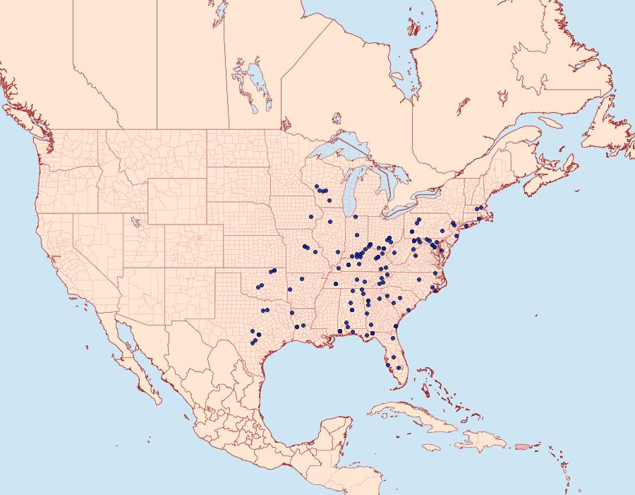 Distribution Data for Chimoptesis pennsylvaniana