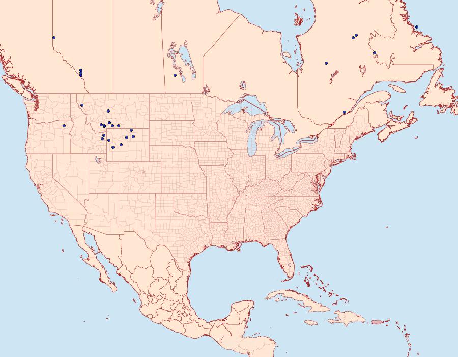 Distribution Data for Colias pelidne