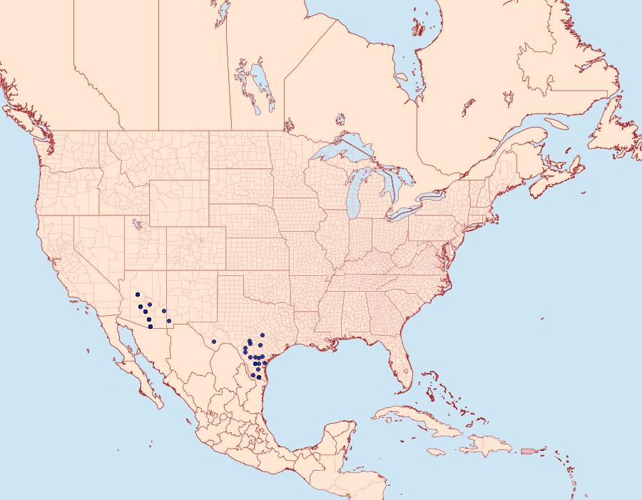 Distribution Data for Asterocampa leilia