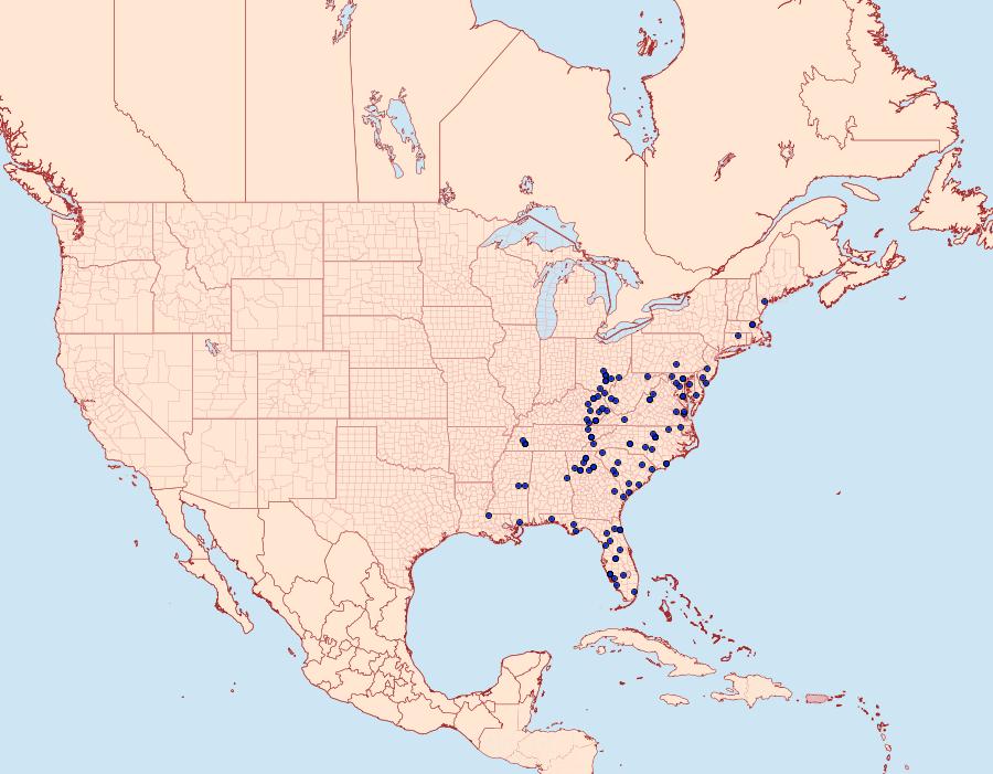 Distribution Data for Citheronia sepulcralis